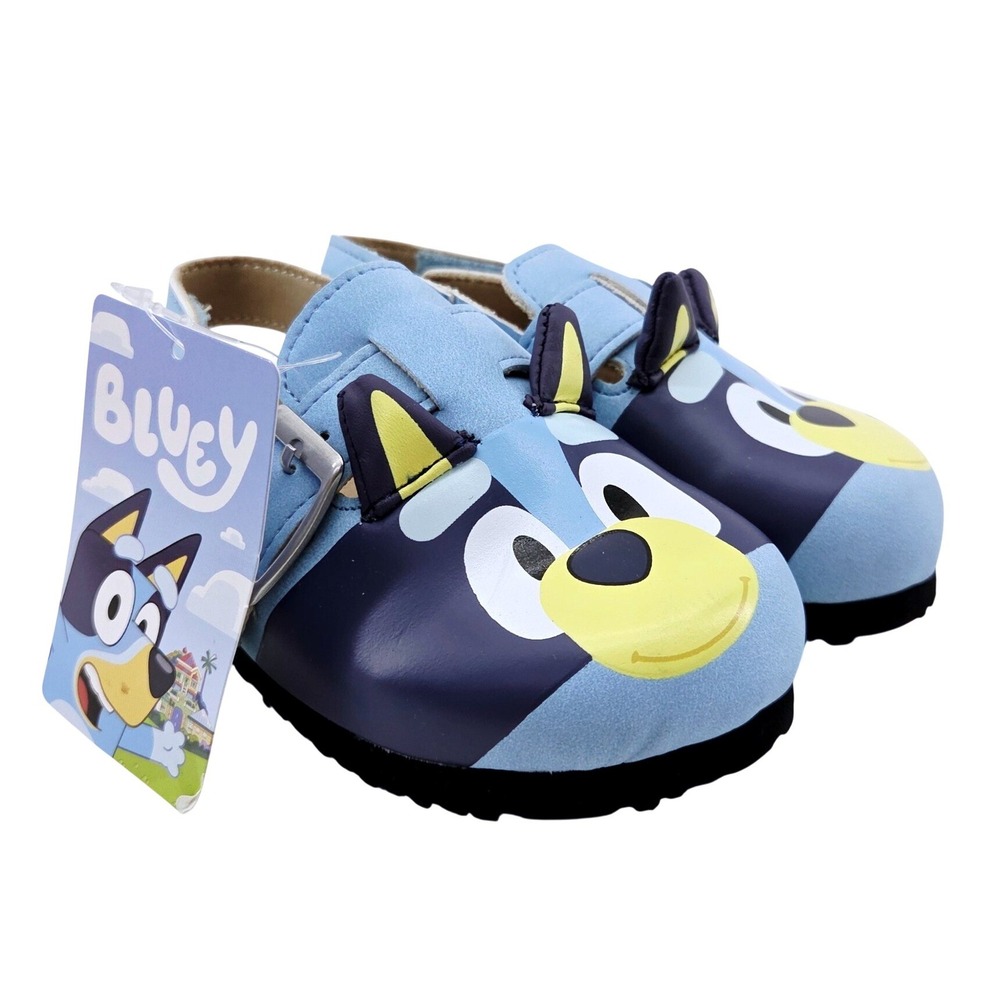 NWT Bluey Toddler Footbed Sandals with 3D Ears - Size 7